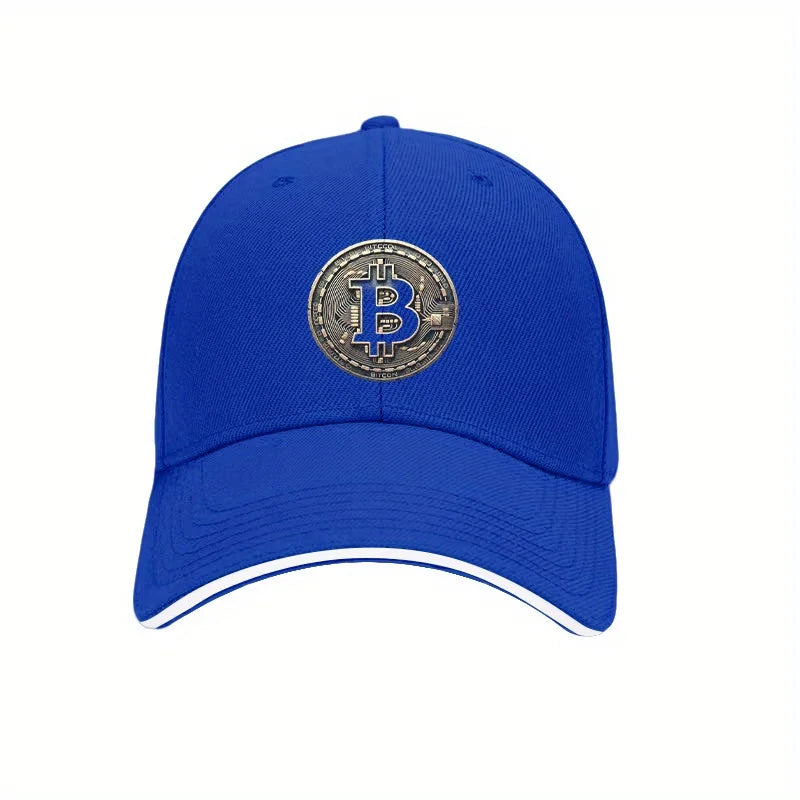 Bitcoin Crypto Baseball Cap – Unisex Adjustable Cotton Hat for Men & Women