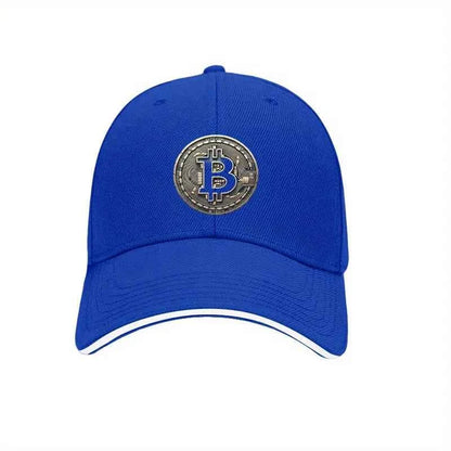 Bitcoin Crypto Baseball Cap – Unisex Adjustable Cotton Hat for Men & Women
