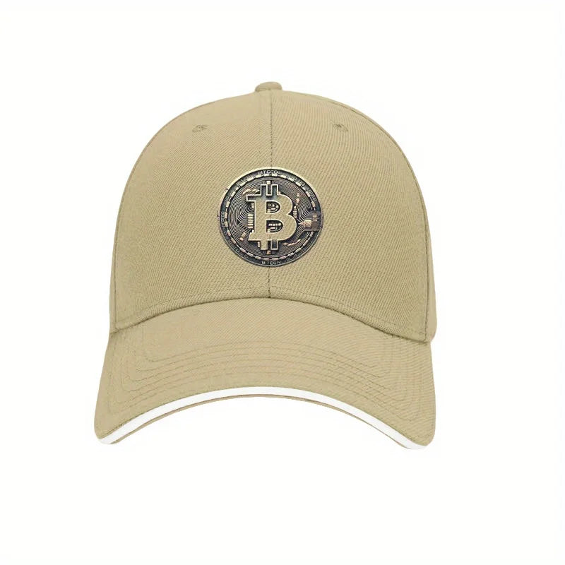 Bitcoin Crypto Baseball Cap – Unisex Adjustable Cotton Hat for Men & Women