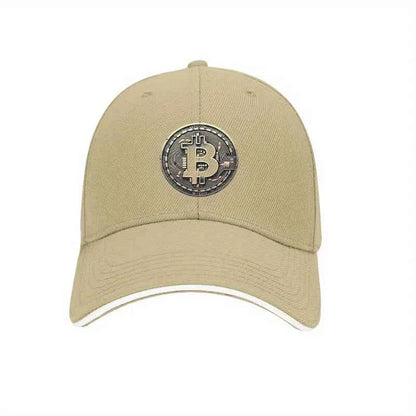 Bitcoin Crypto Baseball Cap – Unisex Adjustable Cotton Hat for Men & Women