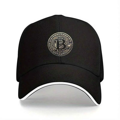Bitcoin Crypto Baseball Cap – Unisex Adjustable Cotton Hat for Men & Women