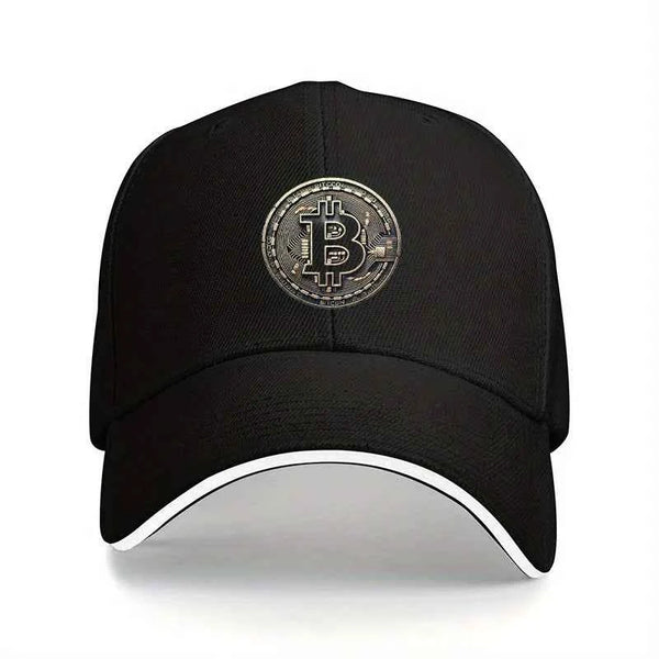 Bitcoin Crypto Baseball Cap – Unisex Adjustable Cotton Hat for Men & Women