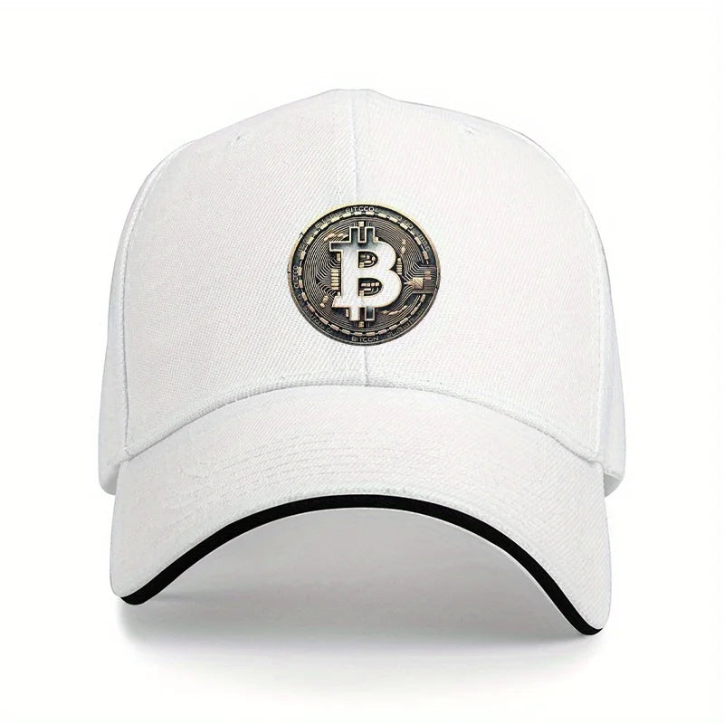 Bitcoin Crypto Baseball Cap – Unisex Adjustable Cotton Hat for Men & Women