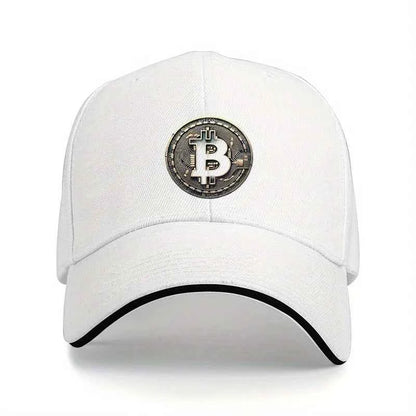 Bitcoin Crypto Baseball Cap – Unisex Adjustable Cotton Hat for Men & Women