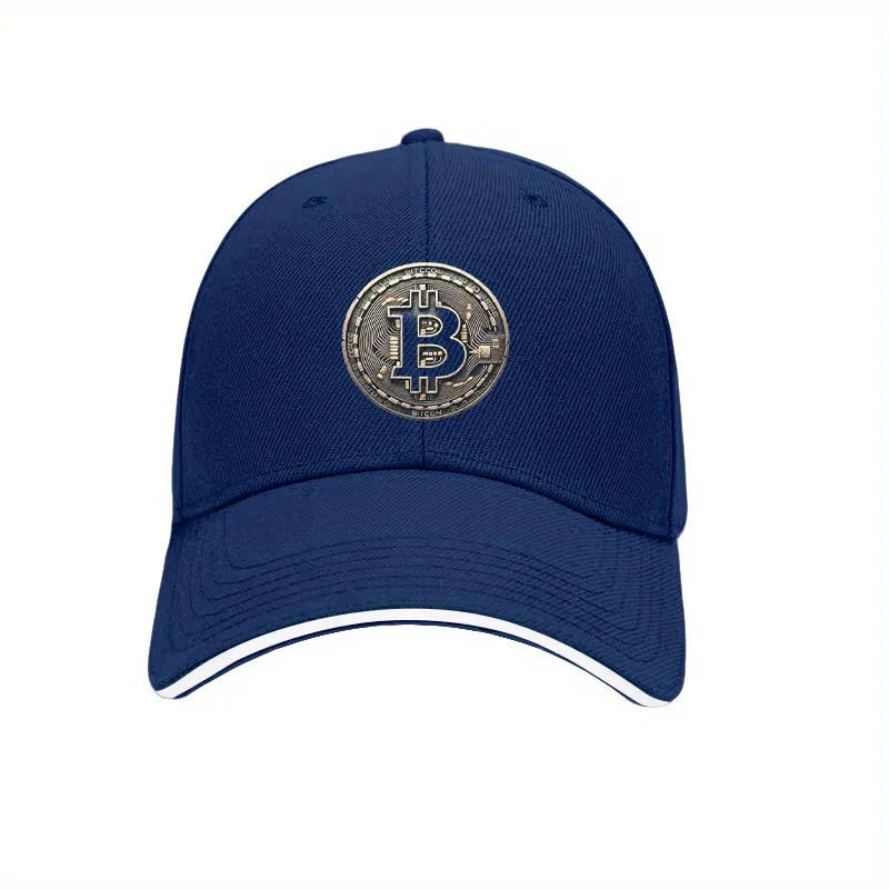 Bitcoin Crypto Baseball Cap – Unisex Adjustable Cotton Hat for Men & Women