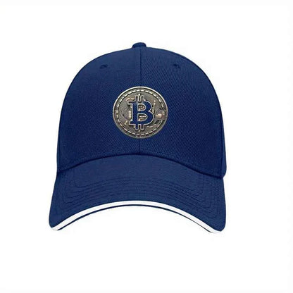 Bitcoin Crypto Baseball Cap – Unisex Adjustable Cotton Hat for Men & Women