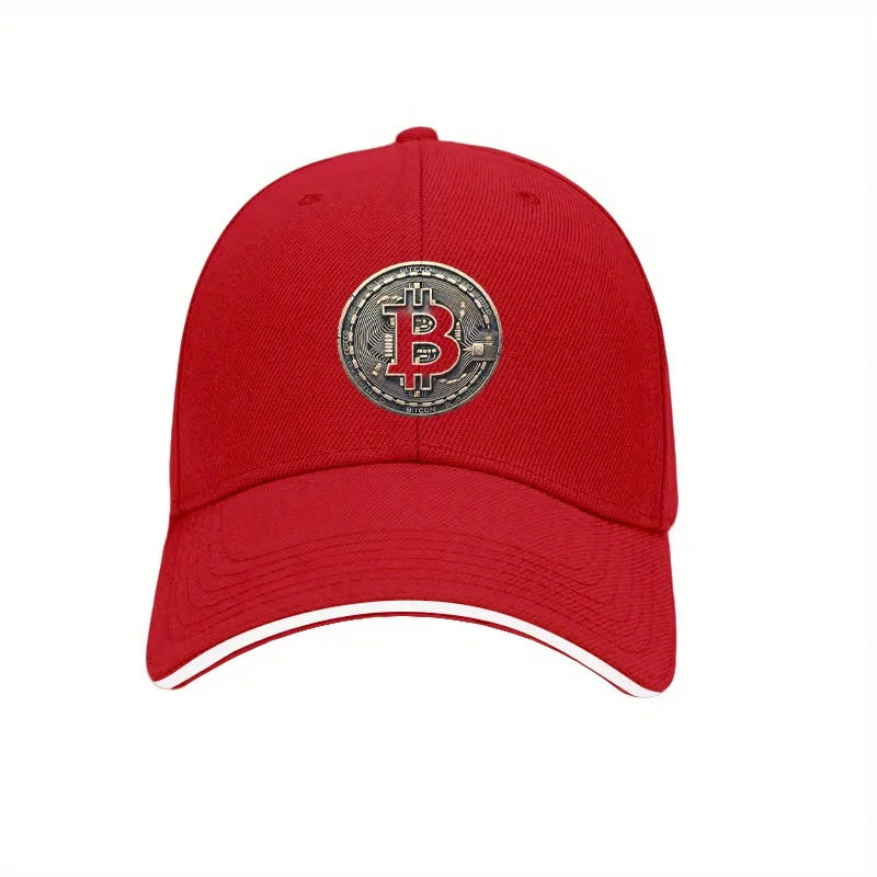 Bitcoin Crypto Baseball Cap – Unisex Adjustable Cotton Hat for Men & Women