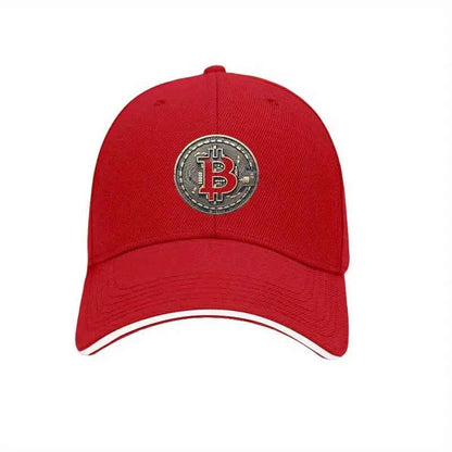 Bitcoin Crypto Baseball Cap – Unisex Adjustable Cotton Hat for Men & Women