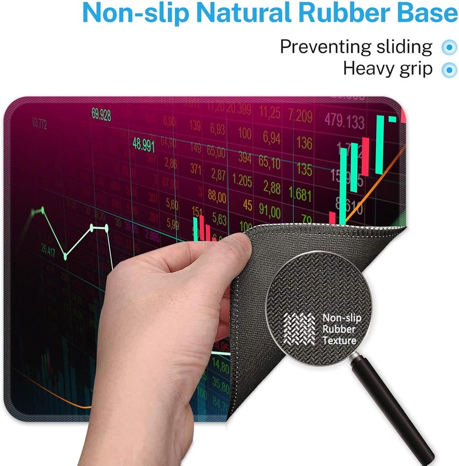 Trading Chart Cheat Sheet Mouse Pad – Premium Anti-Slip Desk Mat